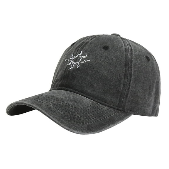 Harpily Sun Hats for Women Unisex Printed Denim Buckle Fashion Outdoor Sun Protection Adjustable Baseball Cap Suitable for Men and Women