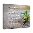 thumbnail image 5 of Scripture Walls Proverbs 9:10 Beginning Of Wisdom Bible Verse Canvas Christian Wall Art Ready to Hang Unframed, 5 of 16