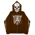 thumbnail image 4 of Sudadera con esternón oscura Y2K europea y americana, sudaderas con capucha para hombres y mujeres, pareja gótica, sudadera con cremallera larga de gran tamaño Harajuku, 4 of 4