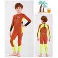 thumbnail image 4 of Soidarity DIVE SAIL Neopreno Niños Traje de buceo Cuello 2.5mm UPF 50 Mantener caliente Deportes acuáticos Snorkeling Playa Jugar Traje de Deportes acuáticos Naranja SG Soidarity OD003304-14, 4 of 6