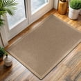 thumbnail image 2 of CAMILSON Easy Jute Rug Indoor Outdoor Farmhouse Area Rugs Checkered-Natural 2x3, 2 of 7