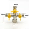 thumbnail image 1 of MYG Adapter 3-Way Manifold for Inlet Hose 1/2inch AG for 2 or 3 Connections, 1 of 4