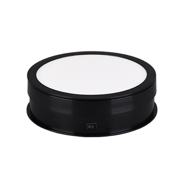 Riwcyla 20cm Motorized Rotating Display Stand Rotating Turntable 10kg/22lbs Load Capacity Rotatable Display Turntable with LED Light for Photography Products Display Live Video Show