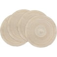 thumbnail image 2 of Round Placemats Set of 4 Round Table Placemats Braided Cotton Place Mats 15 inch for Kitchen Dining Table Holiday Party, 2 of 6