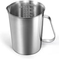 thumbnail image 1 of Professional Design Measuring Cup, Solid Handle for Secure Pouring, Heavy Duty Stainless Steel, Modern Look for Stylish Kitchens, Unbreakable 1000ML Capacity, Easy to Clean,, 1 of 5