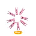 thumbnail image 3 of Clavijas de Tarjeta de Artesanía Kearding 100 Piezas Clips de Imagen Rosa, 3 of 6