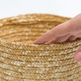 thumbnail image 3 of MesaSe Storage Basket Straw Woven Circular Storaging Box Large Capacity Lightweight Rattan Baskets Bathroom Desktop Coutertop Square Small, 3 of 6