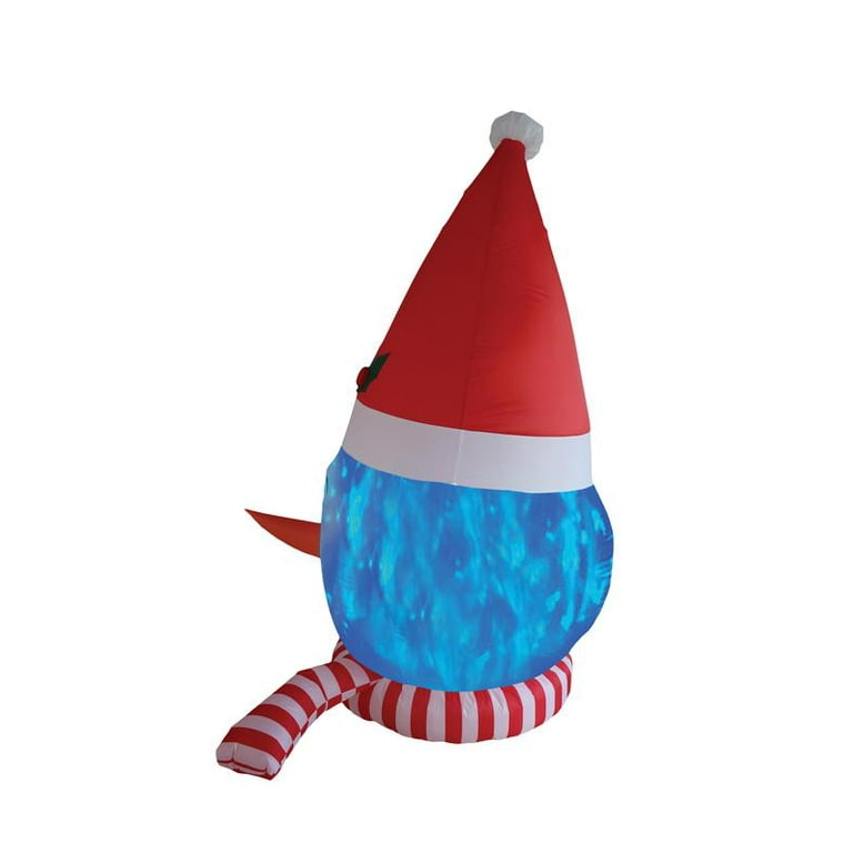 A Holiday Company 8ft Tail Snowman Head with Blue Shimmer