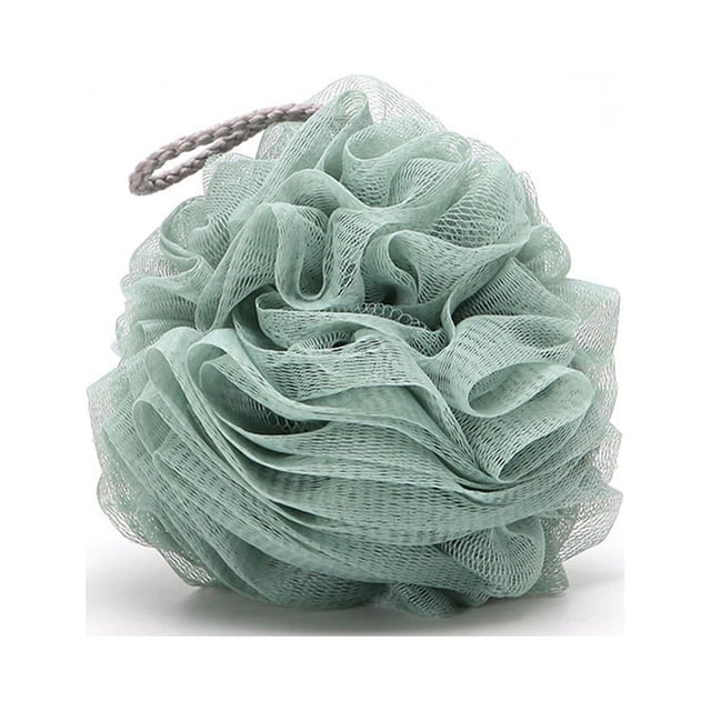Cateissary Bolas de baño Esponja de masaje corporal suave Toalla Resistencia SPA Peeling Limpiador Frotar Productos de Depuradores de baño Juegos de accesorios de baño Verde claro