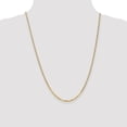 thumbnail image 2 of Auriga 10k Yellow Gold 2.2mm Flat Beveled Curb Chain Necklace 24inch for Women, 2 of 6