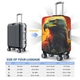 thumbnail image 4 of Pofeuu Hawaiian Style Bald Eagle Print Luggage Suitcase Cover Protector Luggage Washable Covers Aesthetic for 18/24/28/32 inch Luggage（No luggage included）-Large, 4 of 7