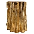 thumbnail image 5 of Benjara Kiny 20 Inch Accent Stool Table, Tree Trunk Design, Magnesium, Gold Finish, 5 of 6