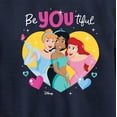 thumbnail image 3 of Disney Princess - BeYOUtiful - Valentine's Day - Boys and Girls Youth Crewneck Fleece Sweatshirt, 3 of 5
