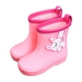 thumbnail image 3 of RTKFRFLM Kids Lightweight Rain Boots for Toddlers & Little Kids Waterproof Anti- Cartoon Rubber Shoes Outdoor Water Boots for Ages 2-10 Years Easy On, 3 of 5