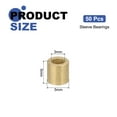 thumbnail image 2 of 50 Pack Sleeve Bearings, 3mm Bore x 5mm OD x 5mm Length, Self-Lubricating Sintered Bronze Bushings, 2 of 5