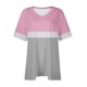 thumbnail image 4 of Camiseta de Manga Corta de Cuello en V Sólido Casual, Camisetas de Manga Corta para las Mujeres, 4 of 4