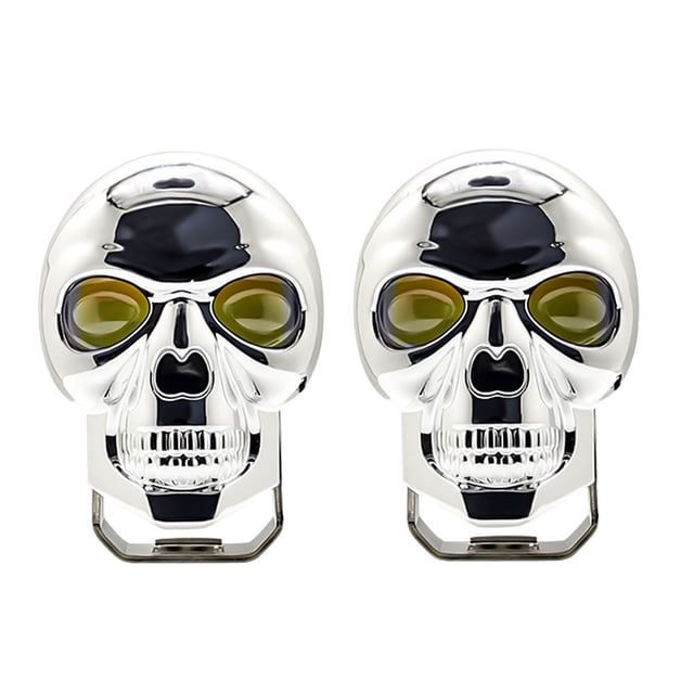 Faros de motocicleta 2 uds luces antiniebla de conducción para motocicleta luces LED tipo cápsula barra foco en forma de calavera faros auxiliares para Jeep todoterreno camión ATV UTV barco