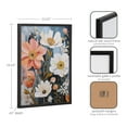 thumbnail image 6 of Kate and Laurel Boho Flowers in Muted Neutrals Framed Wall Art by The Creative Bunch Studio, 12x16 Black, Colorful Soft Flower Art for Wall, 6 of 7