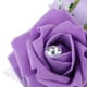 thumbnail image 3 of Boda Flores De Mano Ramo Seda Rosa Ramillete De Muñeca Decoración Púrpura, 3 of 8