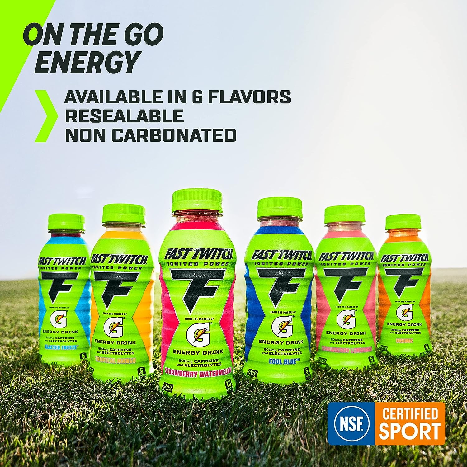 Fast Twitch by Gatorade Energy Drink, Strawberry Lemonade, 12 fl oz, 1 Count Bottle
