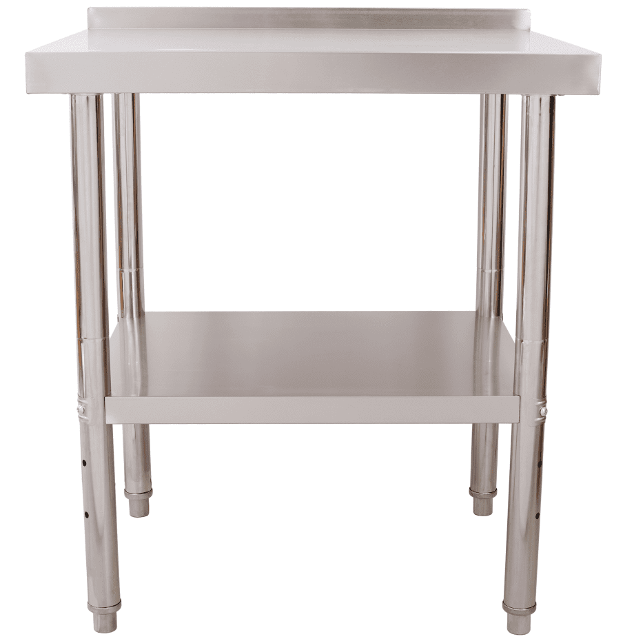 Stainless-Steel Heavy-Duty Prep Table,440lbs Capacity with Backsplash & Shelf