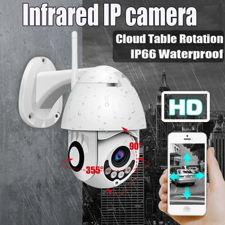 Outdoor Speed Dome Ip Network - IP66 Waterproof Outdoor WiFi HD 1080P IP Camera Wireless Security Speed Dome Camera Night Vision Two-way Intercom Support ONVIF Hotspot