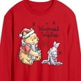 thumbnail image 2 of Disney Winnie The Pooh - Pooh & Piglet Warmest Wishes Christmas - Men's Long Sleeve T-Shirt, 2 of 4