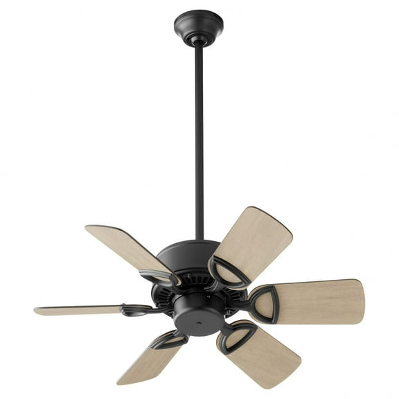 43306-5942-Quorum Lighting-Estate - Ceiling Fan in Transitional style - 30 inches wide by 12 inches high-Matte Black Finish-Matte Black/Weathered Gray