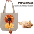 thumbnail image 1 of HINTRMENT Sac Fourre-Tout pour Chat Toile Résistante aux Rayures Voyage 1 Pcs, 1 of 7