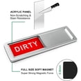 thumbnail image 4 of KitchenTour Clean Dirty Magnet for Dishwasher Upgrade Super Strong Magnet - Easy to Read Non-Scratch Magnetic Silver Indicator Sign with Clear, Bold & Colored Text, 4 of 5