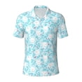 thumbnail image 2 of Daiia Cute Rabbit Pattern Men’s Polo Shirts,Solid Deck Shirt,Classic Fit, Breathable Cotton Polo for Casual and Sport Wear-Medium, 2 of 7