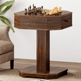 thumbnail image 5 of Soges Multifunctional Game Table Octagonal Chess Table with Drawers Wood Table with Chessboard(No chess pieces), 5 of 5