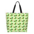 thumbnail image 1 of Balery dogs St Patrick's Day Bolsa Tote Estilo Estético con Cremalleras, Bolsa de Hombro, Bolsa de Compras Grande y Plegable, 1 of 8