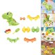 thumbnail image 3 of Kit de herramientas para modelar arcilla, juguete interactivo para padres e hijos, arcilla para modelar tiranosaurio, 3 of 9