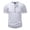 White, variant on Half Button Shirts for Men Short Sleeve Cotton Henley Shirt Solid Color Muscle Gym Workout Athletic Tee Shirts Fashion Clothes Army Green XL