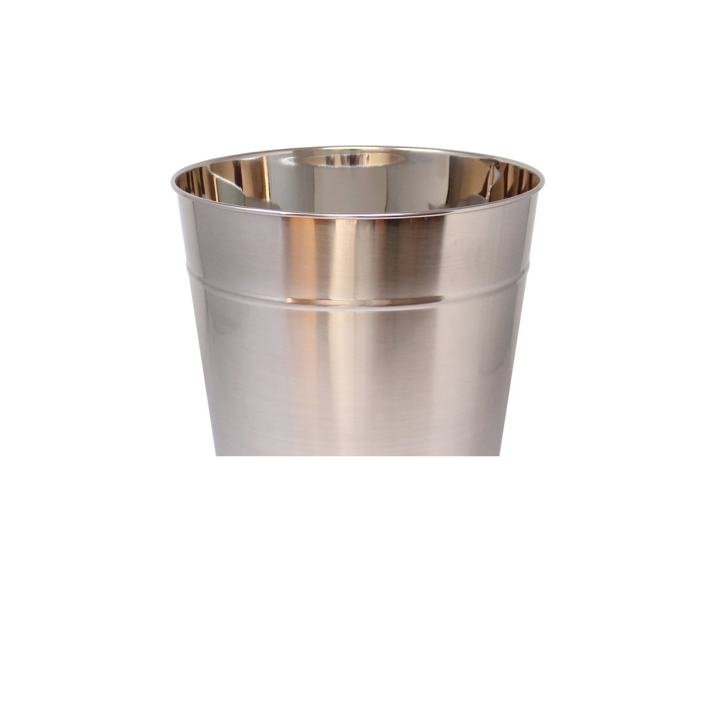 Better Homes & Gardens Metal Trash Can, Stainless Steel Finish