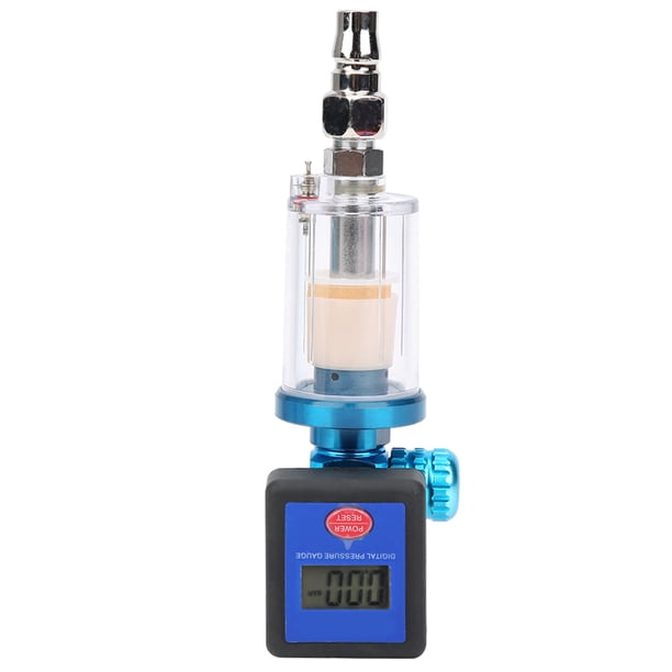 Regulador De Aire Digital, Medidor De Presión De Aire Digital De Acero Inoxidable, 0-140PSI Para Sistemas De Aire Comprimido De Fábrica, Habitación Interior, Hogar ANGGREK No