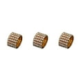 thumbnail image 1 of Transemion Elastic Ring Fashionable Crystal Inlays For Elegant Presence Alloy Is golden 5 rows 3Set, 1 of 6