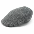 thumbnail image 4 of Hanna Hats Tweed Flat Cap, Off-White Herringbone, Small, 4 of 4