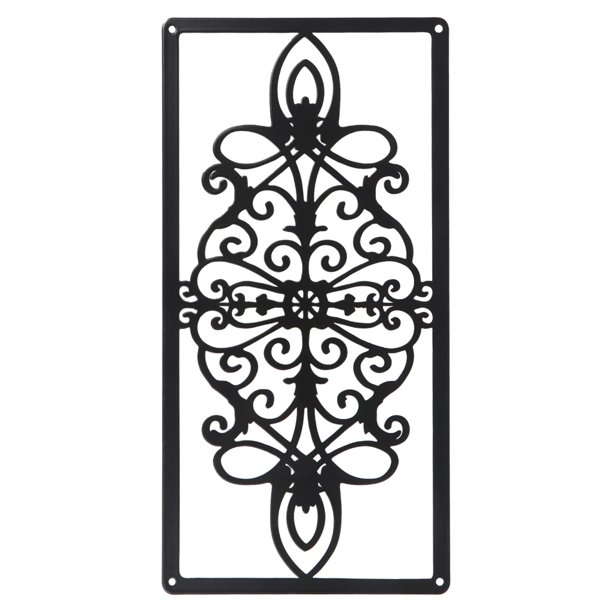 BYDOT Metal Wall Art Decor Scrolled Metal Wall Ornaments Sculpture