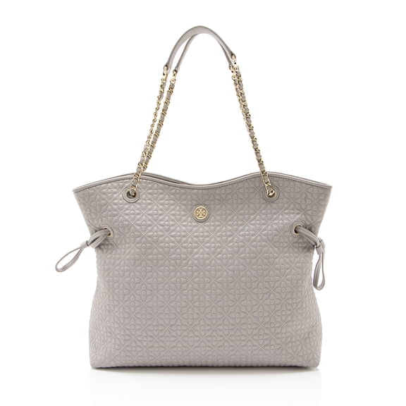 Pre-Owned Tory Burch Quilted Leather Bryant Slouchy Tote