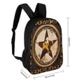 thumbnail image 2 of Western Texas Star Vintage Style Stars On Wood Panel Print Rustic Backpack for adolescent Business Daypack College Canvas Bags Durable, 2 of 5