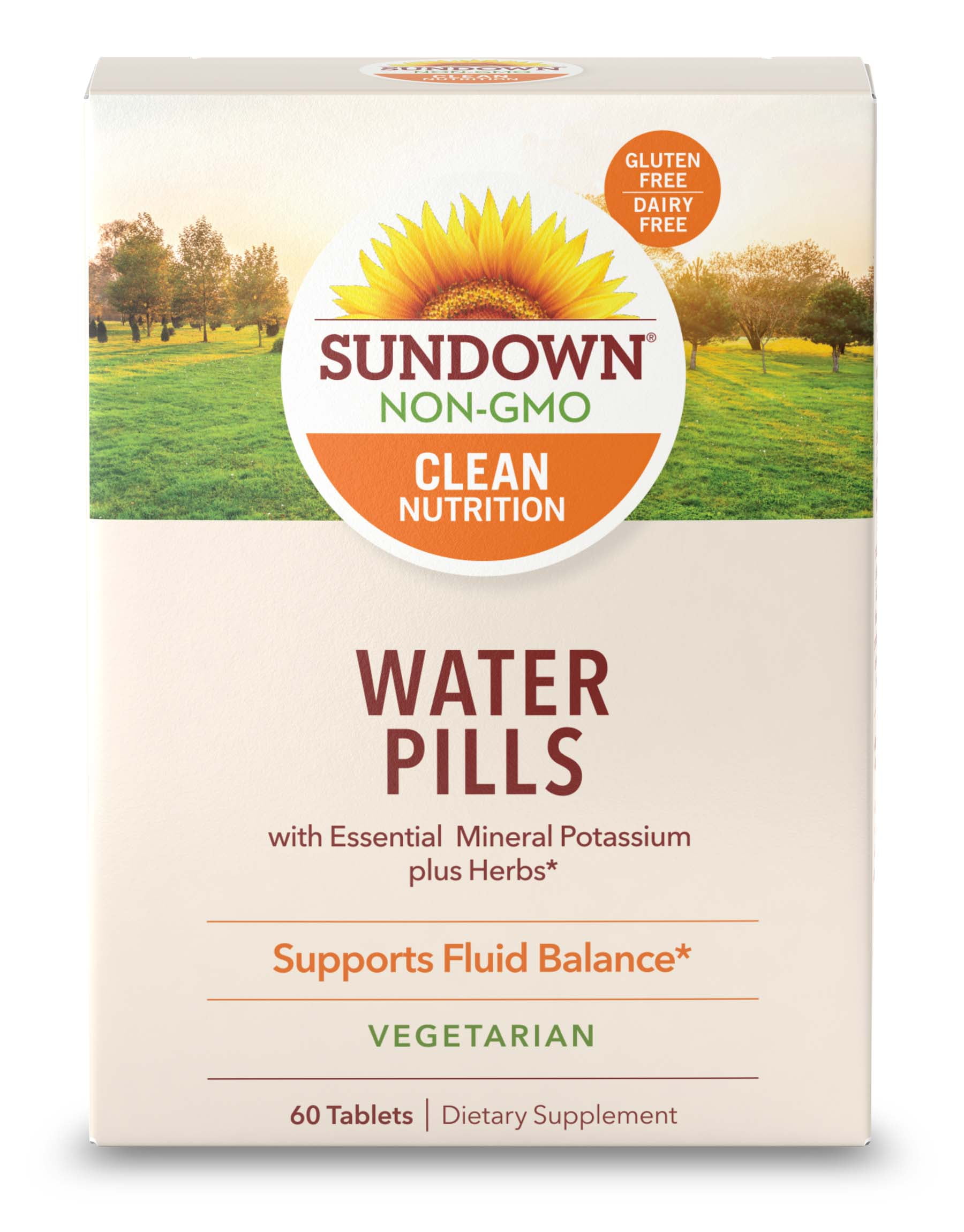 Sundown Naturals® Natural Herbal Water Pills, 60 Tablets