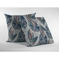 thumbnail image 2 of Amrita Sen Coussin Tropical en Daim Soufflé et Fermé Bleu Foncé sur Gris, 2 of 4