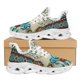 thumbnail image 1 of Zapatos de plataforma étnicos tribales aztecas para mujer, zapatos casuales de malla, zapatillas de deporte de malla transpirables con cordones y estampado Dreamchers, 1 of 6