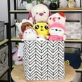 thumbnail image 5 of Bevtee 13" Freestanding Laundry Basket, 3 Pcs Collapsible Clothes Hamper Storage with Leather Handle, 5 of 5