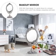 thumbnail image 2 of Shisuyan Antique Decorative Tabletop Mirror Metal Swivel Makeup Mirror with Stand, 2 of 8