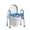 Blue, variant on WHLICKS Raised Toilet Seat with Handles – Adjustable Width Elevated Seat, Cozy Padded Toilet Seat Risers for Seniors, Handicap & Disabled, Fits All Toilets, Blue