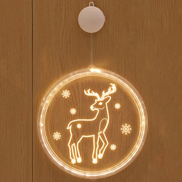 Christmas Decorations Clearance Christmas Suction Cup Lights Led Ambient Decorative Lights String Lights Colorful Lights Fall Decorations for Home Outside on Clearance