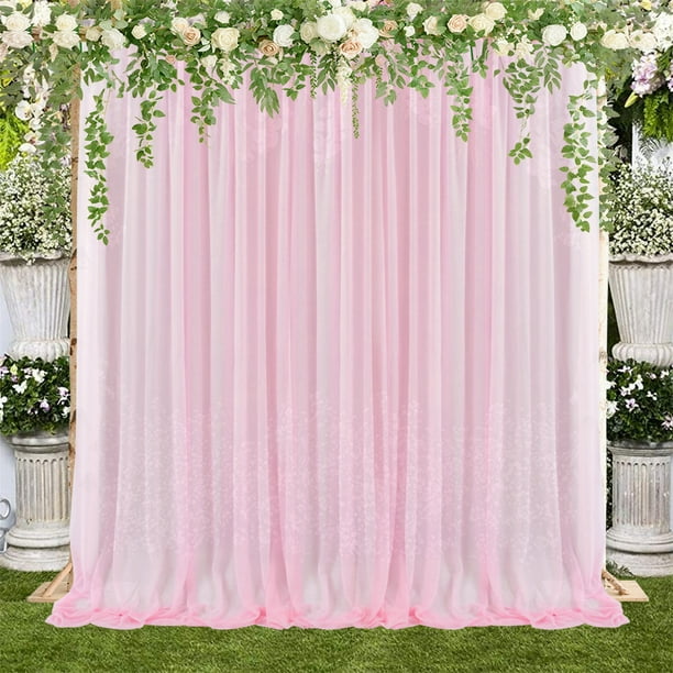Wedding Background Decoration Fabric Screen For Whith Indoor Arch Outdoor  Translucent Backdrop Curtain 